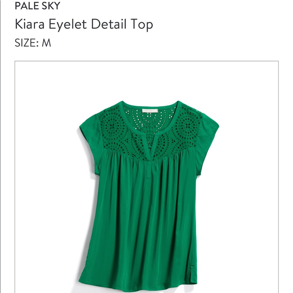 NWT Pale Sky Kiara Eyelet Detail Top (Stitch Fix)